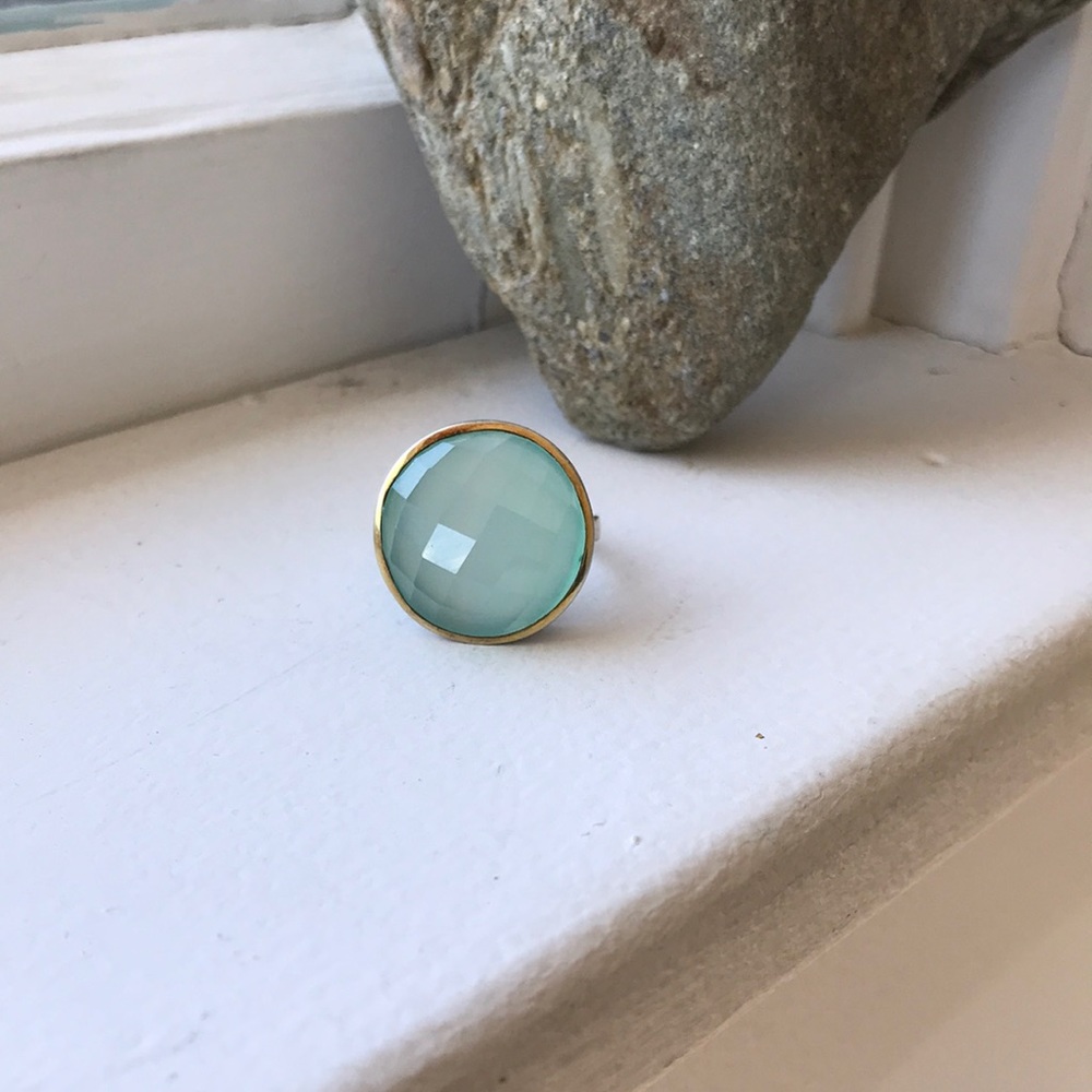 Beautiful Chalcedony ring, size 7.5
